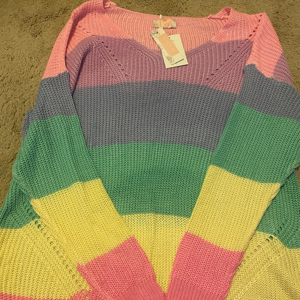 Rainbow Sweater - size XL